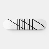 Abstracte zwart-witskateboard wand persoonlijk skateboard (Horizontaal)