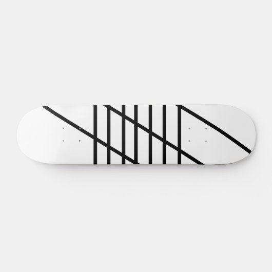Abstracte zwart-witskateboard wand persoonlijk skateboard (Horizontaal)