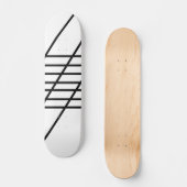 Abstracte zwart-witskateboard wand persoonlijk skateboard (Voorkant)