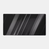 Abstracte zwart-witte lijnen in beweging bureaumat (Voorkant)