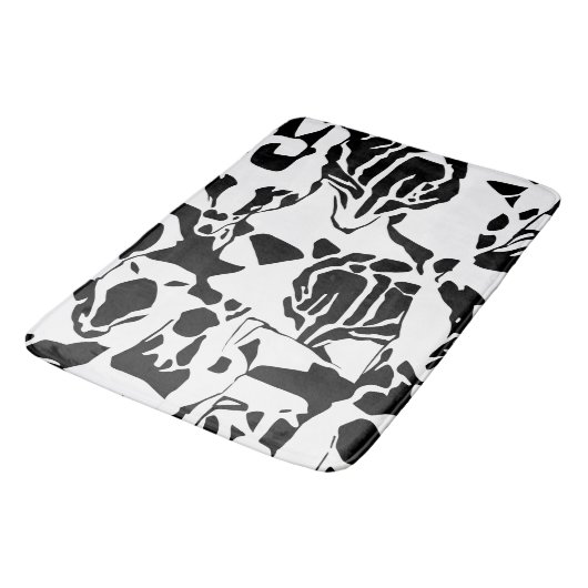 Abstracte zwart-witte mat (Gekanteld)