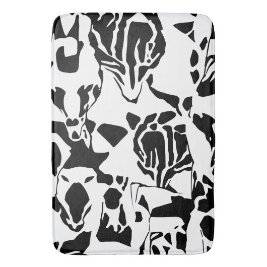 Abstracte zwart-witte mat (Voorkant Verticaal)