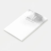 Abstracte zwart-witte Waterverf Post-it® Notes (Schuin)