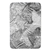 Abstracte zwart-witte Zebra Badmat (Voorkant Verticaal)