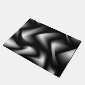 Abstracte zwart-witZebra Deurmat (Schuin)