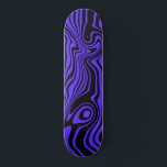 Abstracte zwarte en blauwe lijnen -  persoonlijk skateboard<br><div class="desc">Abstracte zwarte en blauwe lijnen -  - Kies / voeg uw favoriete achtergrondkleuren toe!</div>