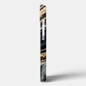 Abstracte zwarte en gouden Hoesje-Mate iPhone draa Case-Mate iPhone Case (Achterkant / Links)