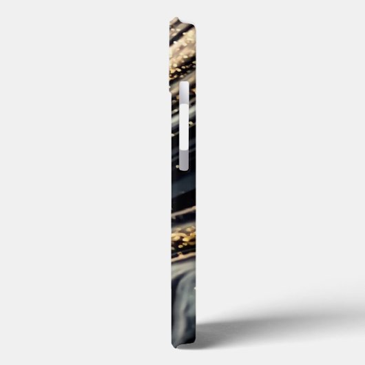 Abstracte zwarte en gouden Hoesje-Mate iPhone draa Case-Mate iPhone Case (Achterkant / Links)