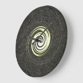 Abstracte zwarte en gouden wandklok (Hoek)