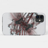 abstracte zwarte en rode fractal kunst Case-Mate iPhone case (Achterkant (horizontaal))