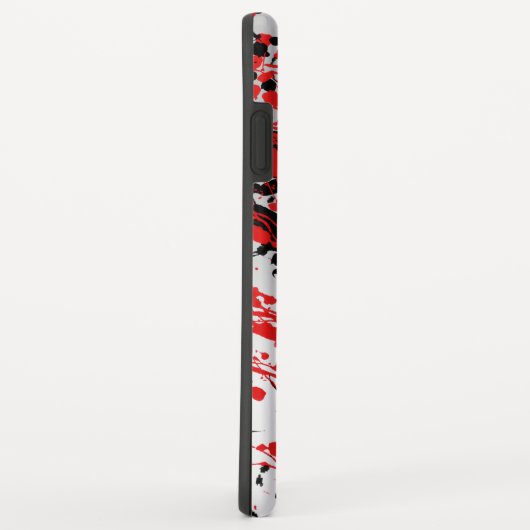 Abstracte zwarte en rode plash en drip Case-Mate iPhone case (Achterkant/rechts)