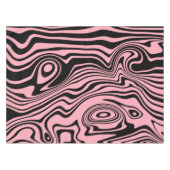 Abstracte zwarte en roze lijnen -  tafelkleed (Voorkant (Horizontaal))