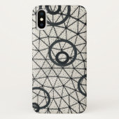 Abstracte zwarte en witte cirkels Case-Mate iPhone case (Achterkant)