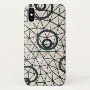 Abstracte zwarte en witte cirkels Case-Mate iPhone case