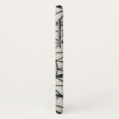 Abstracte zwarte en witte cirkels Case-Mate iPhone case (Achterkant/links)