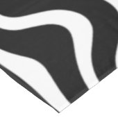 Abstracte zwarte en witte lijnen - tafelkleed (Gekanteld)