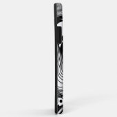 Abstracte zwarte en witte lijnhoek Case-Mate iPhone case (Achterkant/rechts)