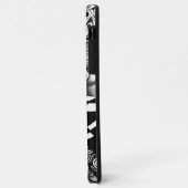 Abstracte zwarte en witte lijnhoek Case-Mate iPhone case (Achterkant/links)