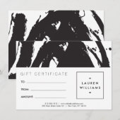 Abstracte zwarte en witte penseelstreken Gift Kaar (Voorkant / Achterkant)