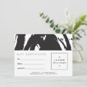 Abstracte zwarte en witte penseelstreken Gift Kaar (Staand voorkant)