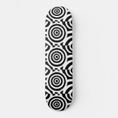 Abstracte zwarte en witte skateboard (Voorkant)