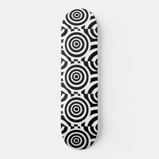 Abstracte zwarte en witte skateboard (Voorkant)