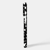 Abstracte zwarte en witte Stippen Case-Mate iPhone Case (Achterkant / Links)