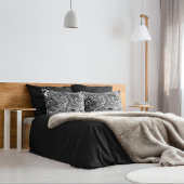 Abstracte zwarte en witte vloeibare marmer kussensloop