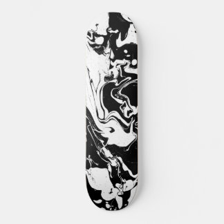 Abstracte zwarte en witte zwammen - skateboard