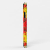 Abstracte zwarte gele glitternaam Gepersonaliseerd Case-Mate iPhone Case (Achterkant/rechts)