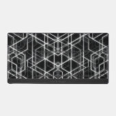 Abstracte zwarte hexagonale vormen bureau organize bureaumat (Voorkant)