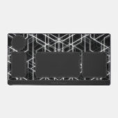 Abstracte zwarte hexagonale vormen bureau organize bureaumat (Voorkant)