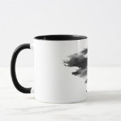 Abstracte Zwarte Inkt Rook Draak Fantasie Mok (Links)