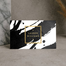 Abstracte zwarte inktpenselen