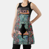 Abstracte zwarte kat, ondoorzichtige stijl, voeg t schort (Insitu)