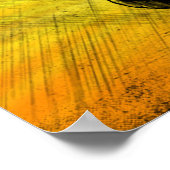 Abstracte zwarte-kruidencanvas afdrukken poster (Hoek)