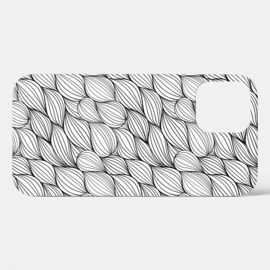 Abstracte zwarte lijnen Case-Mate iPhone case (Achterkant (horizontaal))