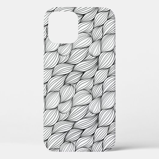 Abstracte zwarte lijnen Case-Mate iPhone case (Achterkant)