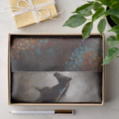 Abstracte zwarte paarden kunst decoupage tissuepapier (Geschenk)