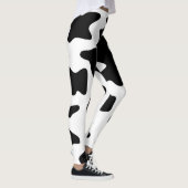 Abstracte zwarte patches leggings (Rechts)