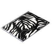 Abstracte zwarte patroon achtergrond notitieboek (Linkerzijde)