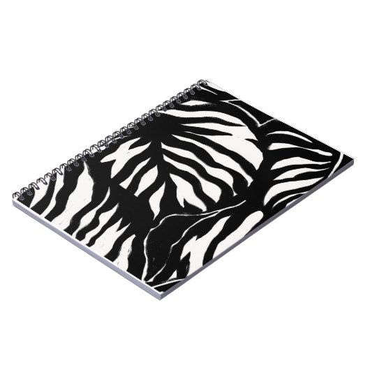 Abstracte zwarte patroon achtergrond notitieboek (Linkerzijde)