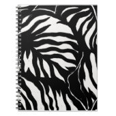 Abstracte zwarte patroon achtergrond notitieboek (Voorkant)