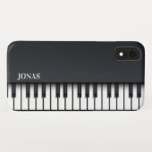 Abstracte zwarte piano Case-Mate iPhone case (Achterkant (horizontaal))