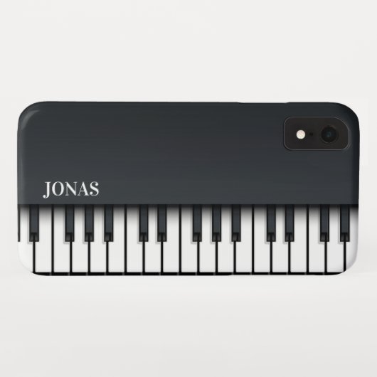 Abstracte zwarte piano Case-Mate iPhone case (Achterkant (horizontaal))