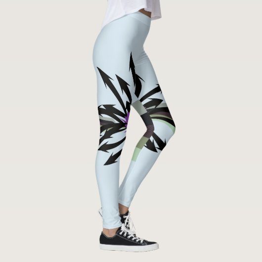 Abstracte zwarte pijlen Leggings (Rechts)