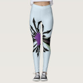 Abstracte zwarte pijlen Leggings (Voorkant)