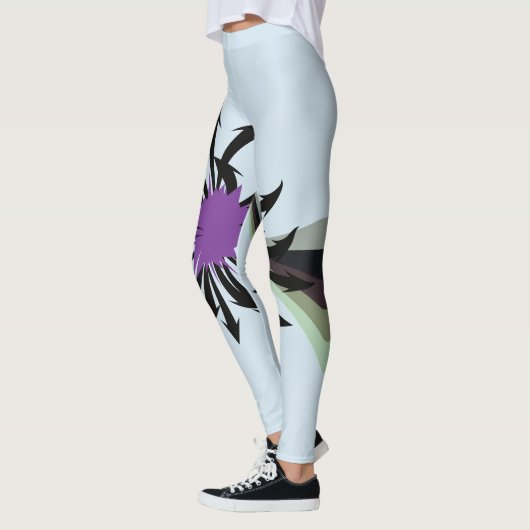 Abstracte zwarte pijlen Leggings (Links)