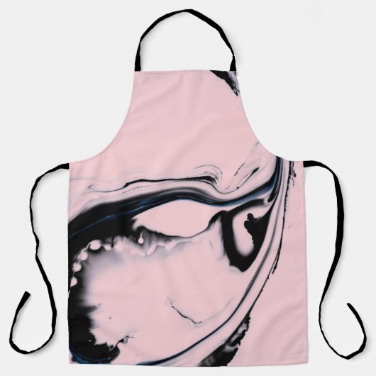 ABSTRACTE ZWARTE PINKSCHIJF OP PASTEL ACHTERGROND SCHORT (Voorkant)