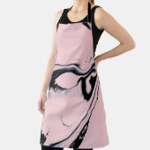 ABSTRACTE ZWARTE PINKSCHIJF OP PASTEL ACHTERGROND SCHORT (Insitu)